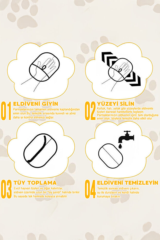 Tüy Toplayıcı Eldiven